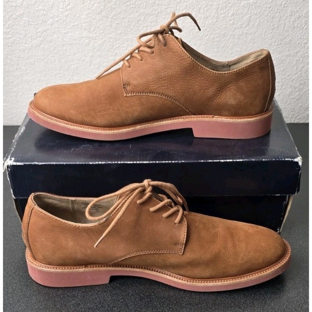Polo Ralph Lauren Torrington Brown Suede Oxford Shoes Men 12D Lace Up